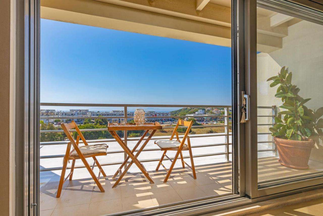 Ferienwohnung Sunny Penthouse,Modern Amenities+Aegean View Rhodes City Exterior foto